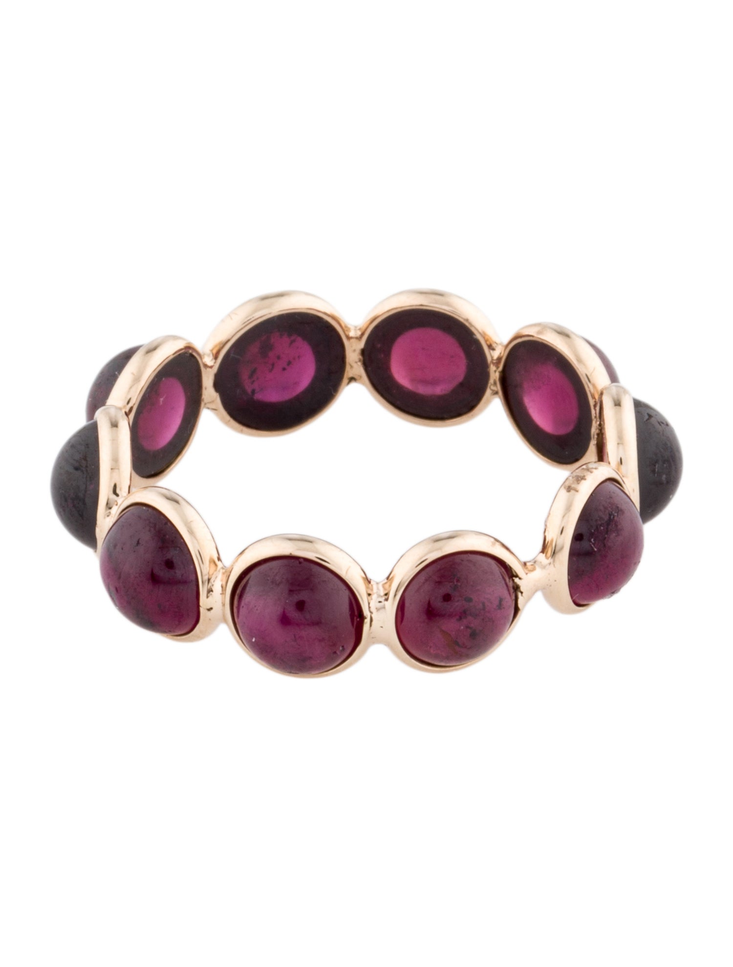 Ring 14K Garnet Eternity Band