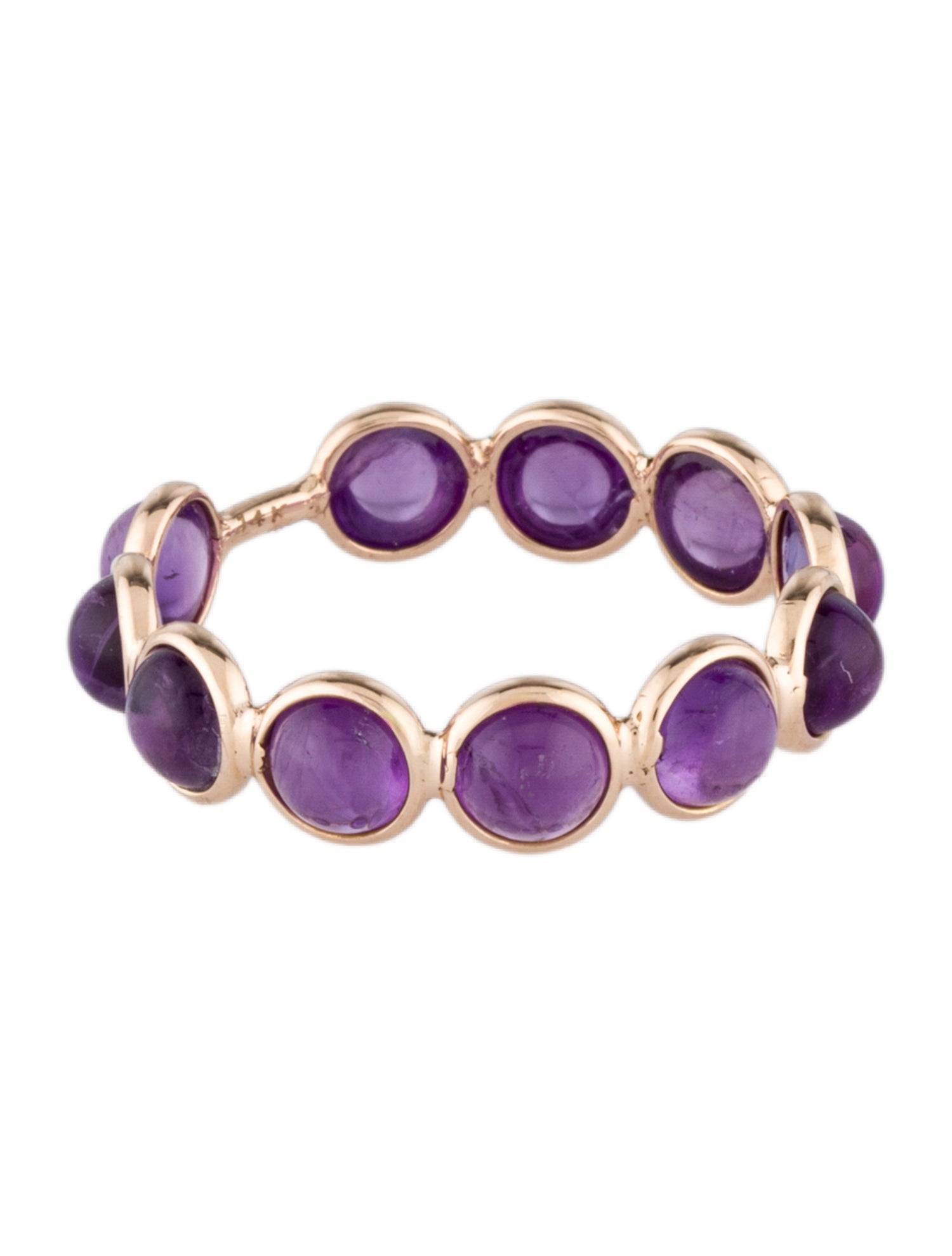 Ring 14K Amethyst Eternity Band
