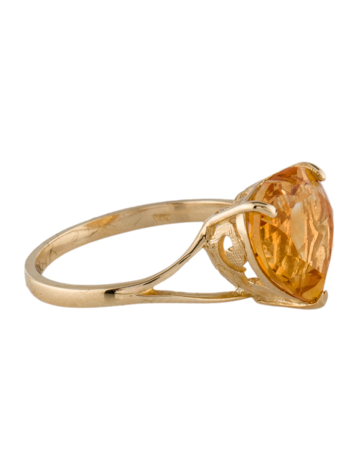 Ring 14K 3.74ctw Citrine Cocktail Ring