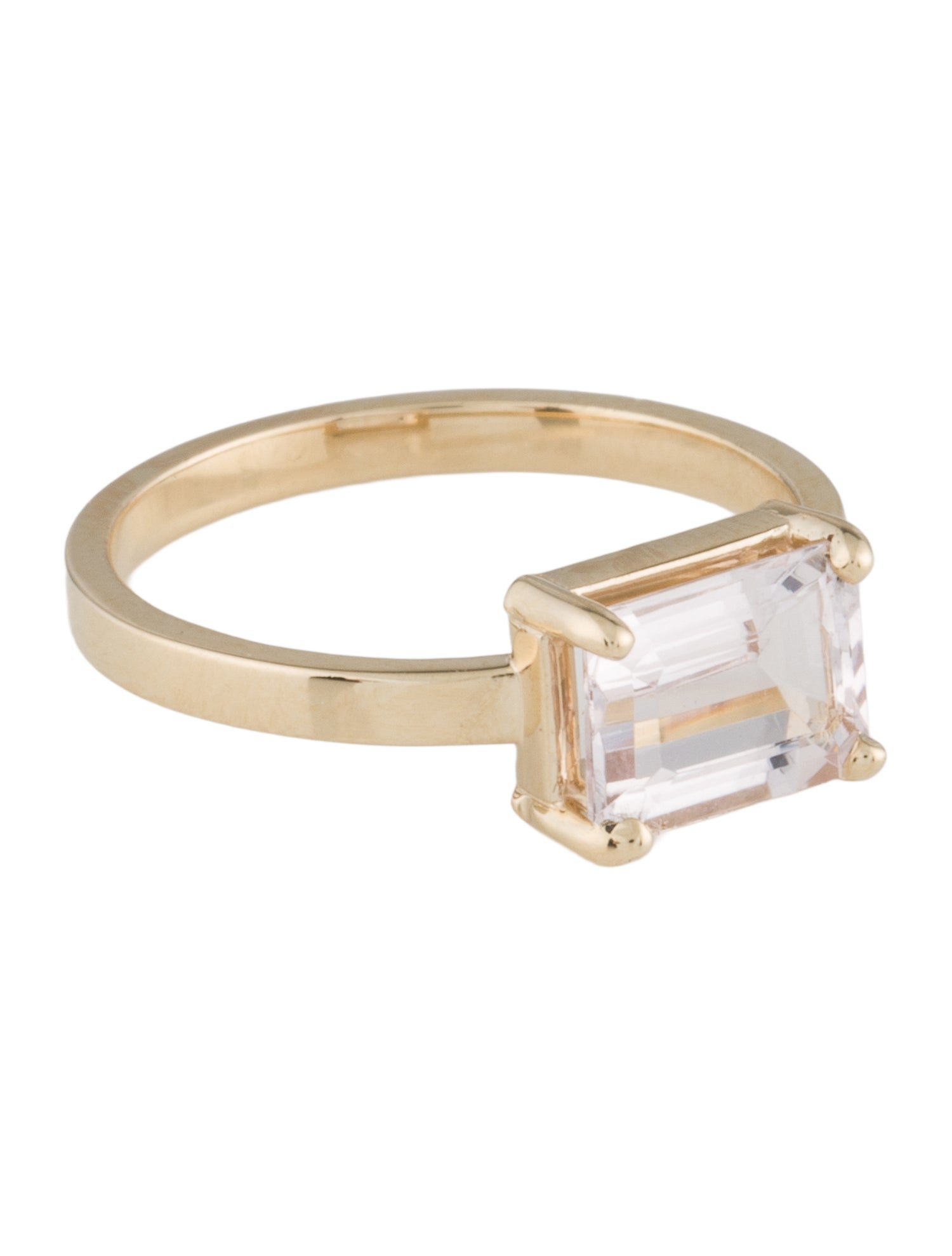 Ring 14K 1.30ct Morganite Solitaire