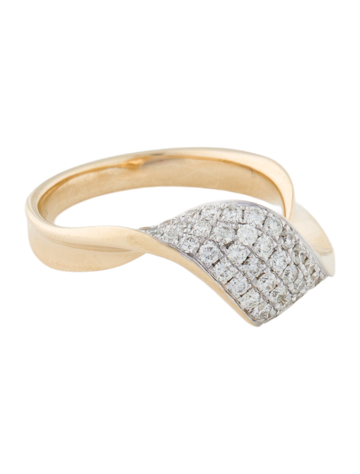 Ring 14K Diamond Twist Band