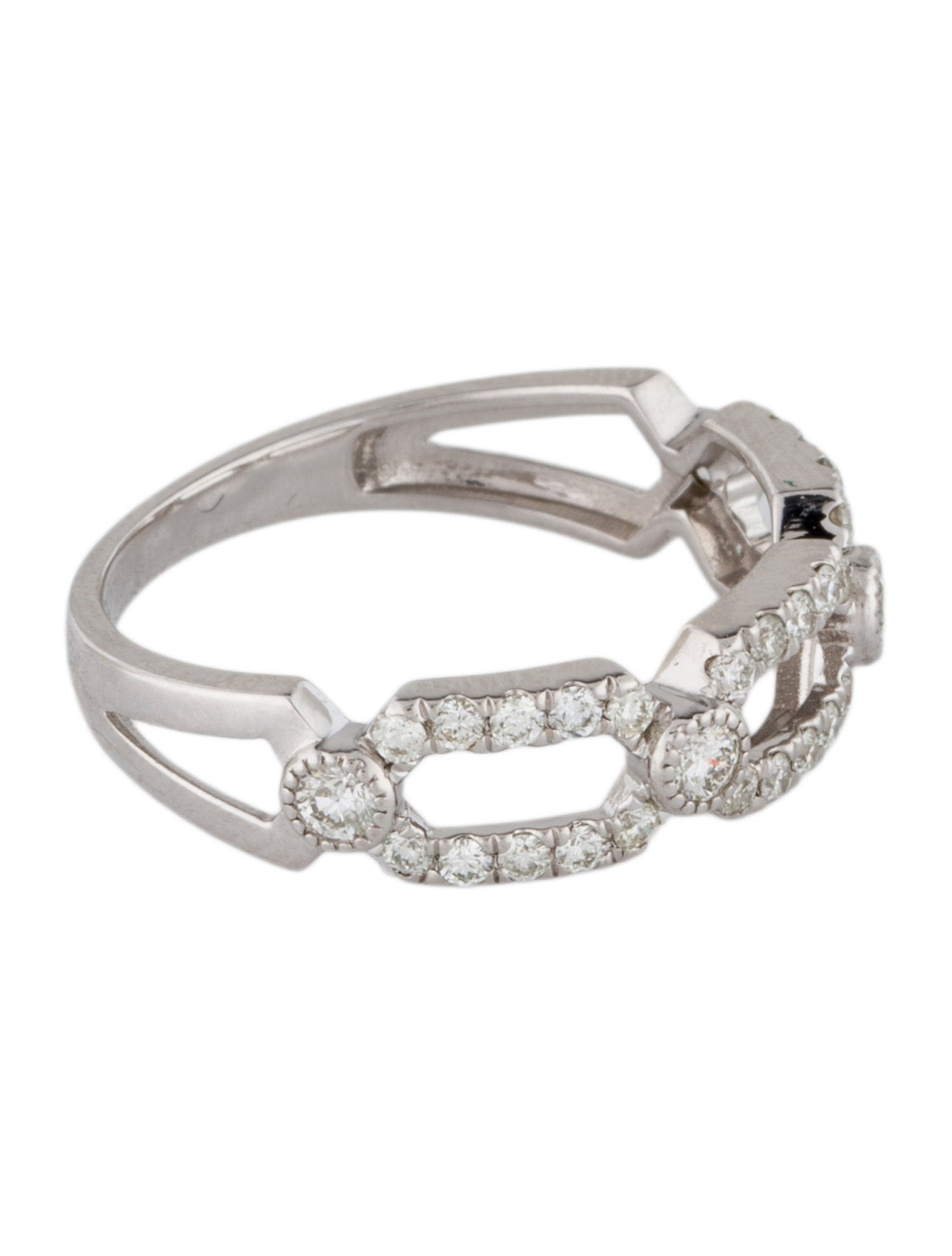 Ring 14K Diamond Link Band