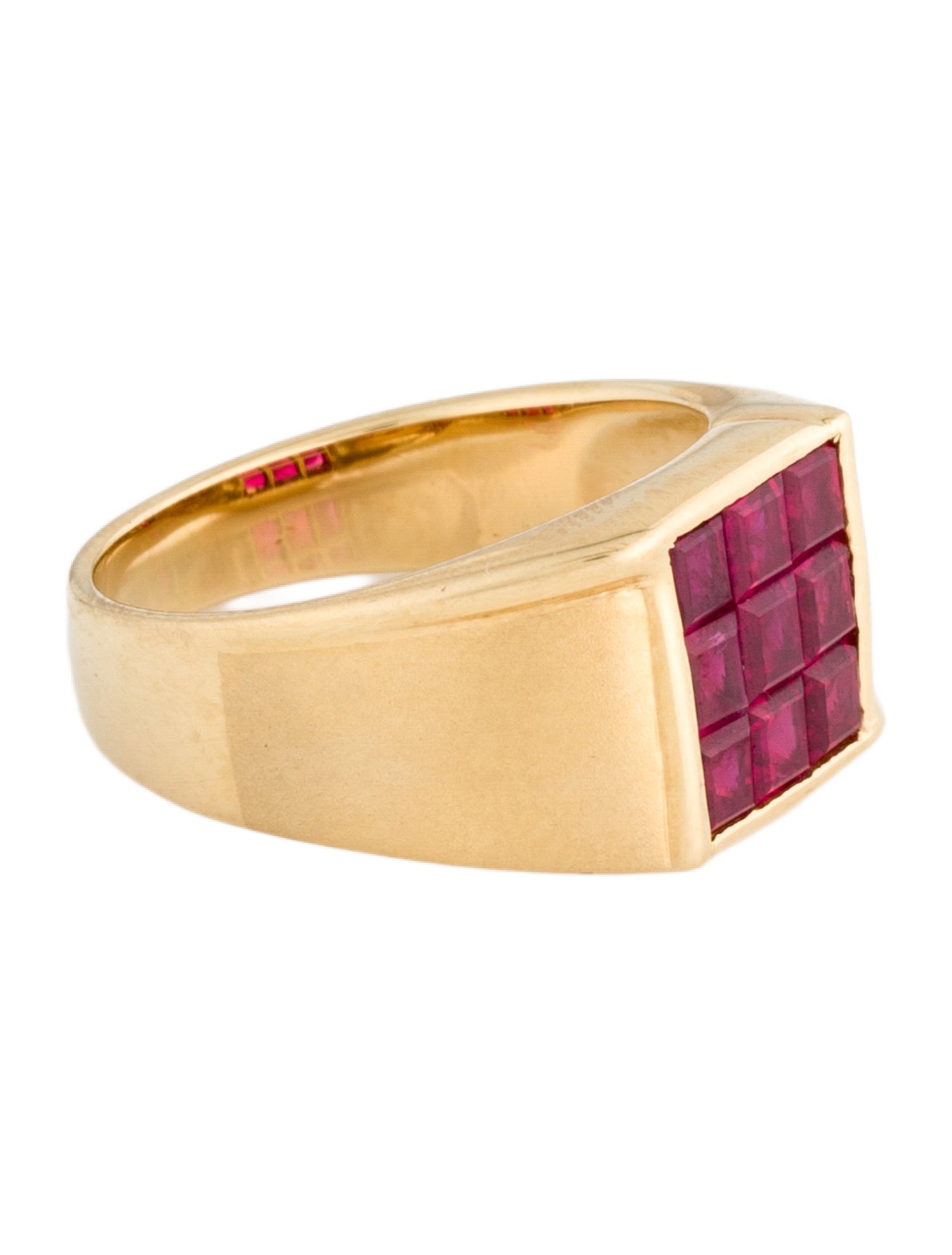 Ring 18K 2.07ctw Ruby Signet Ring