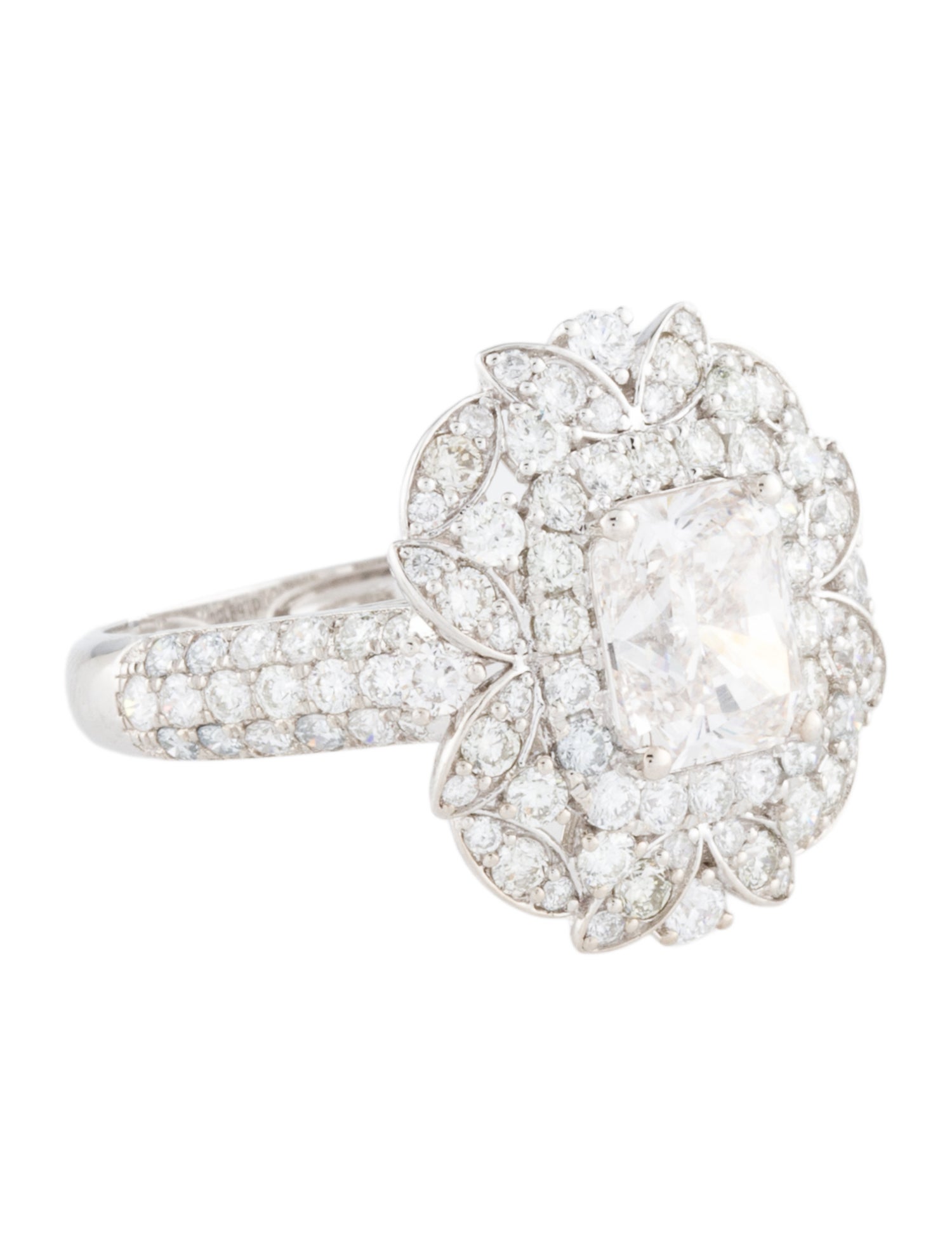 Ring 14K 3.62ctw Lab-Grown Diamond Cocktail Ring