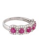Ring 14K 1.25ctw Ruby & Diamond Band