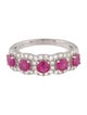 Ring 14K 1.25ctw Ruby & Diamond Band