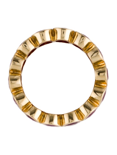 Ring 18K 7.72ctw Ruby Eternity Band Ring