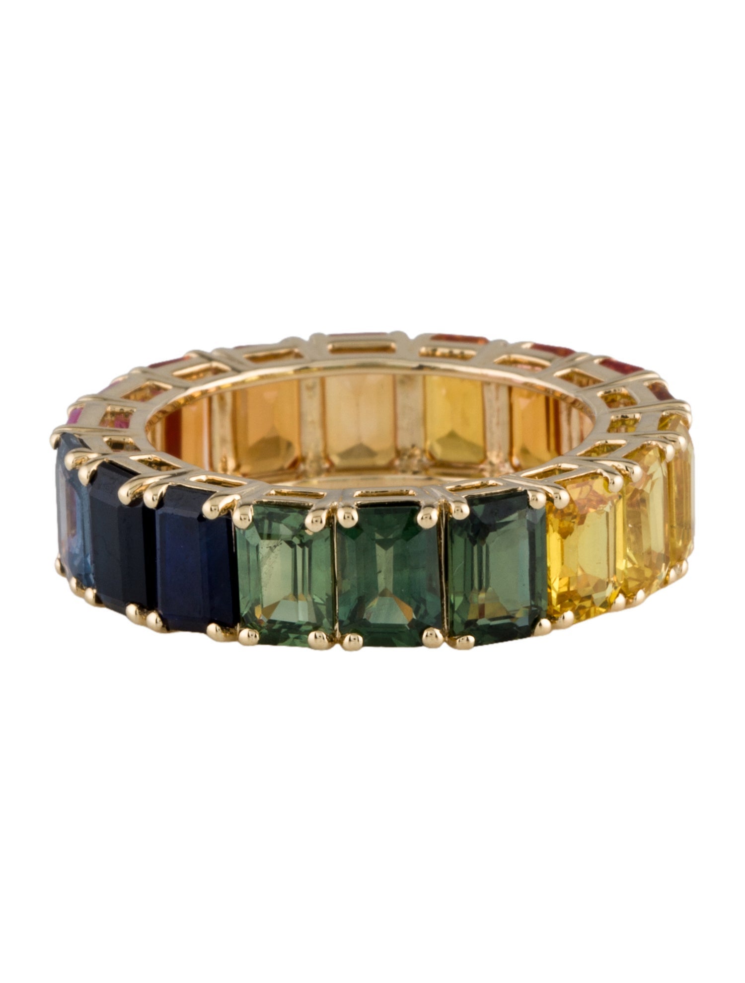 Ring 14K 11.18ctw Sapphire Eternity Band Ring