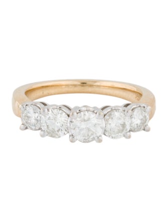 Ring 14K 1.31ctw Diamond Five Stone Ring