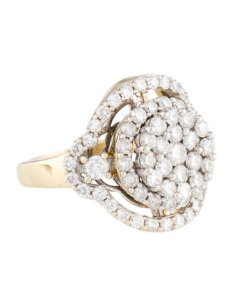 Ring 14K 2.35ctw Diamond Cluster Ring