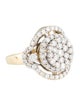 Ring 14K 2.35ctw Diamond Cluster Ring