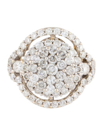 Ring 14K 2.35ctw Diamond Cluster Ring