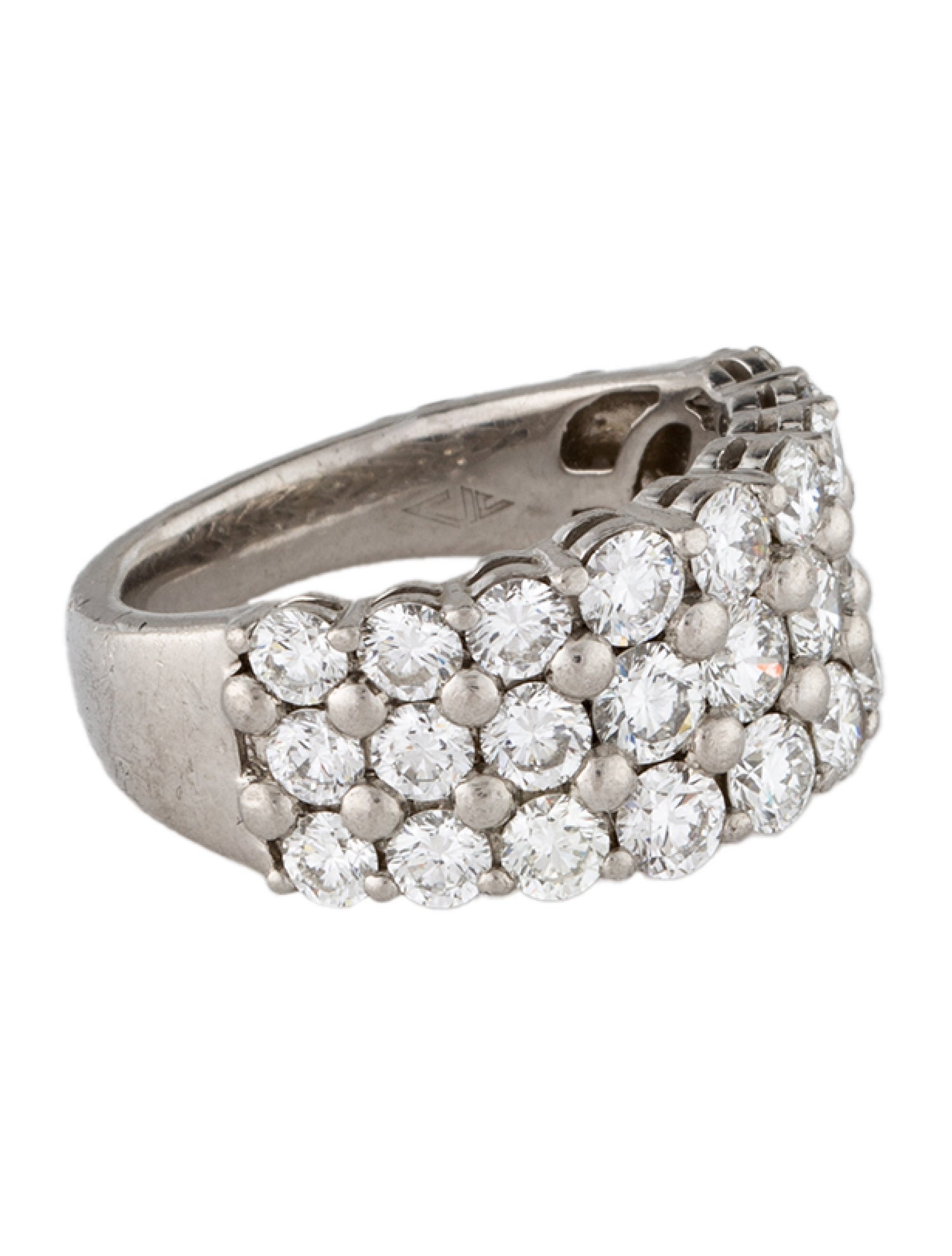 Ring Platinum 2.85ctw Diamond Band