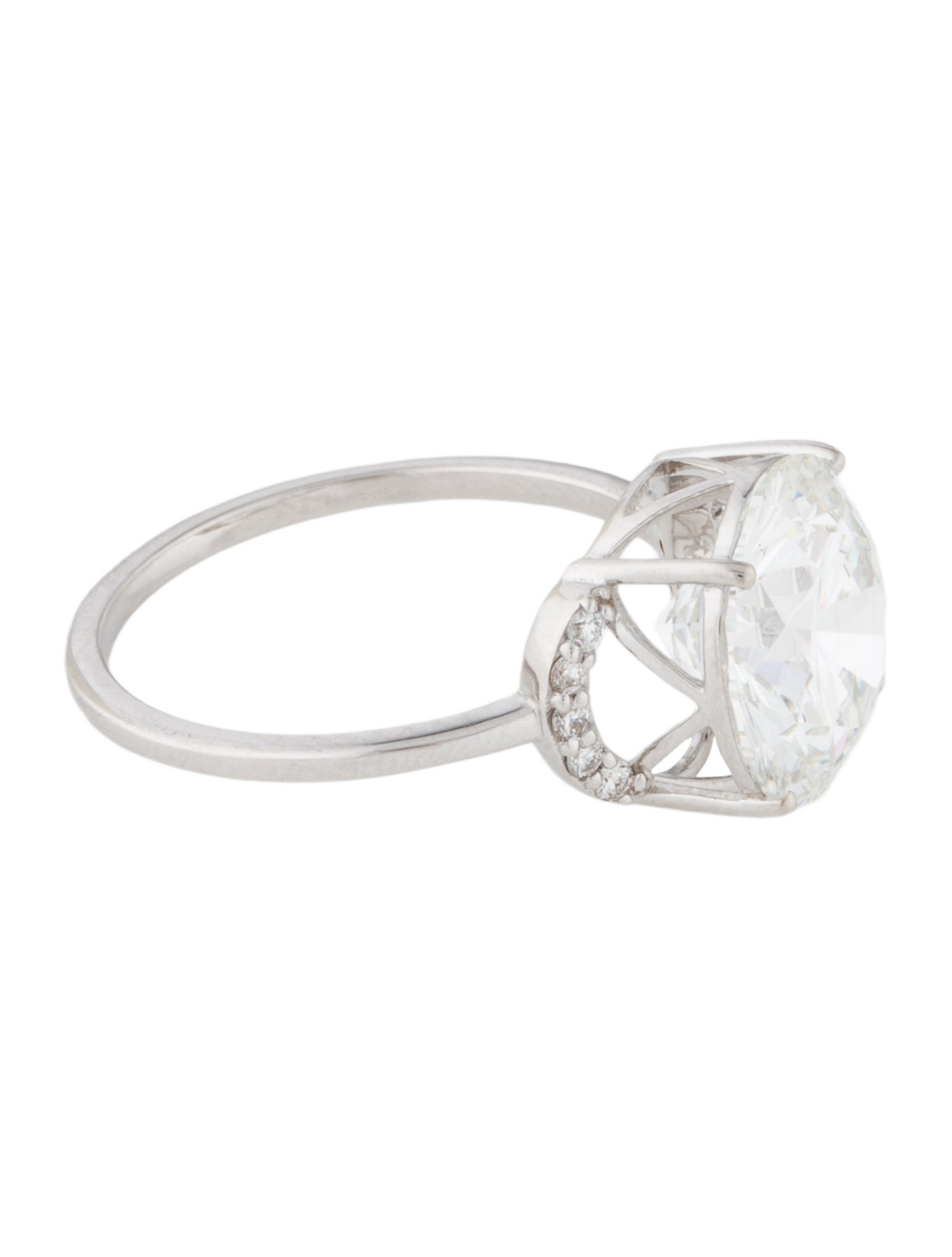 Ring 4.40ctw Lab-Grown Diamond Engagement