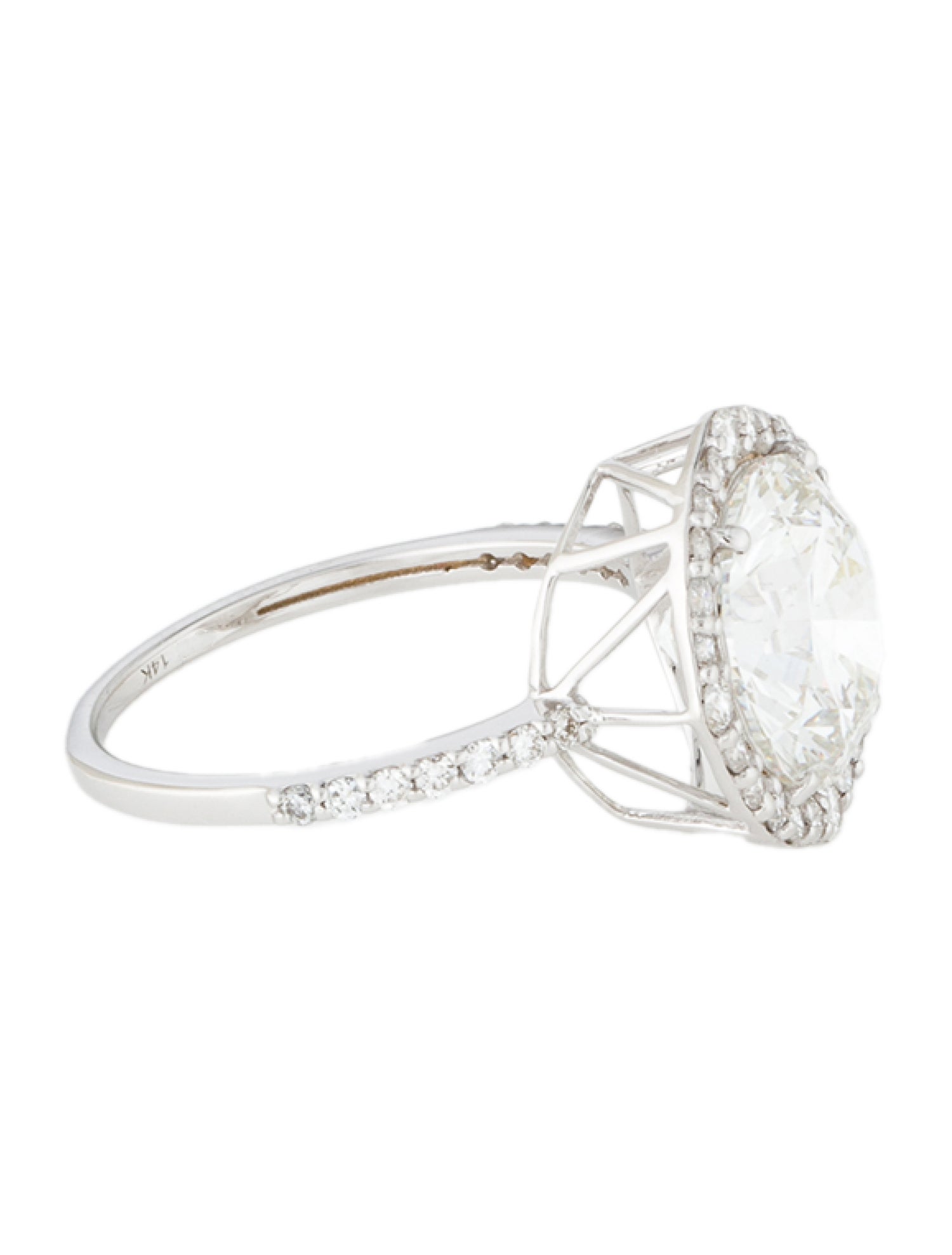 Ring 14K 4.19ct Diamond Engagement Ring