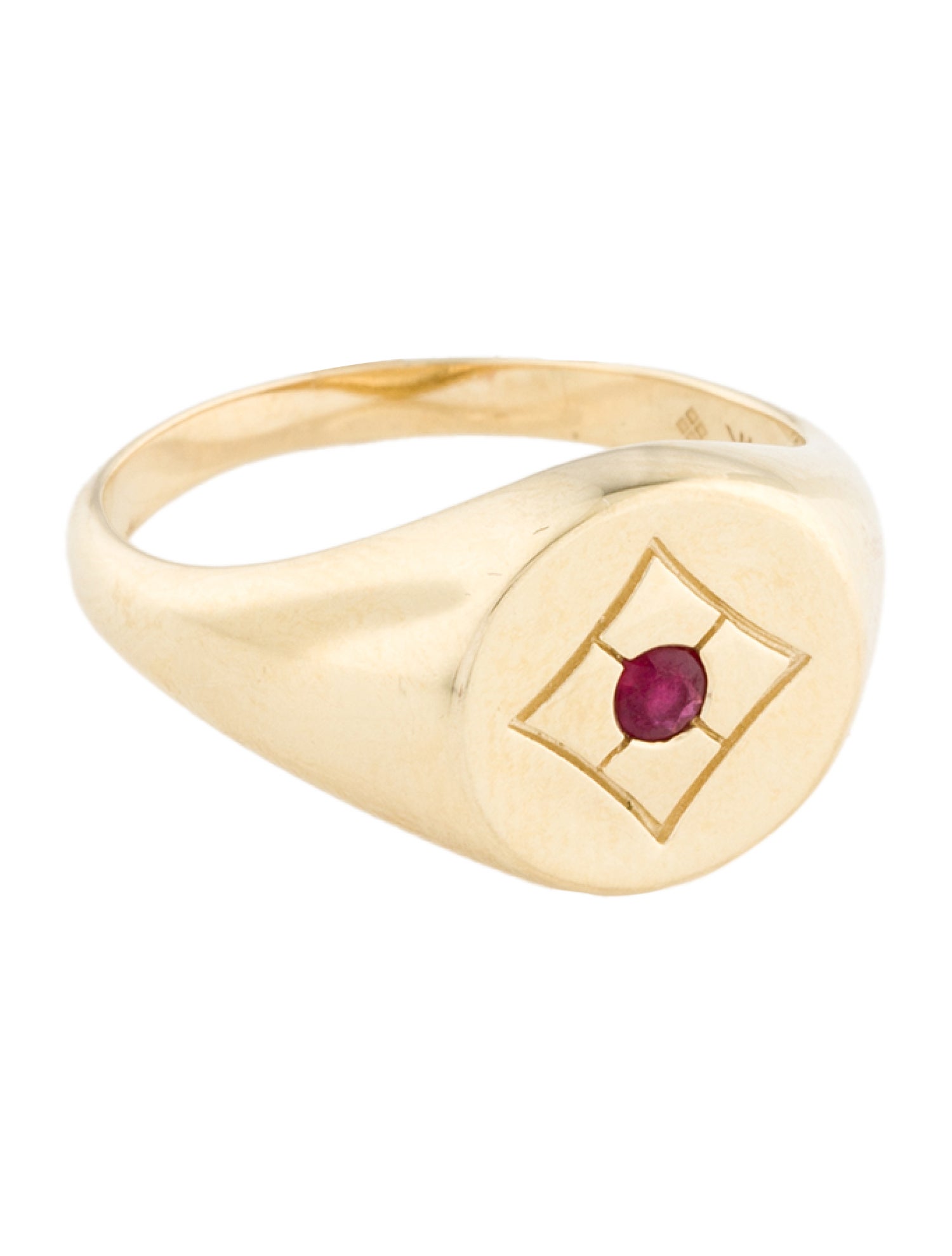 Ring 14K Ruby Signet Ring