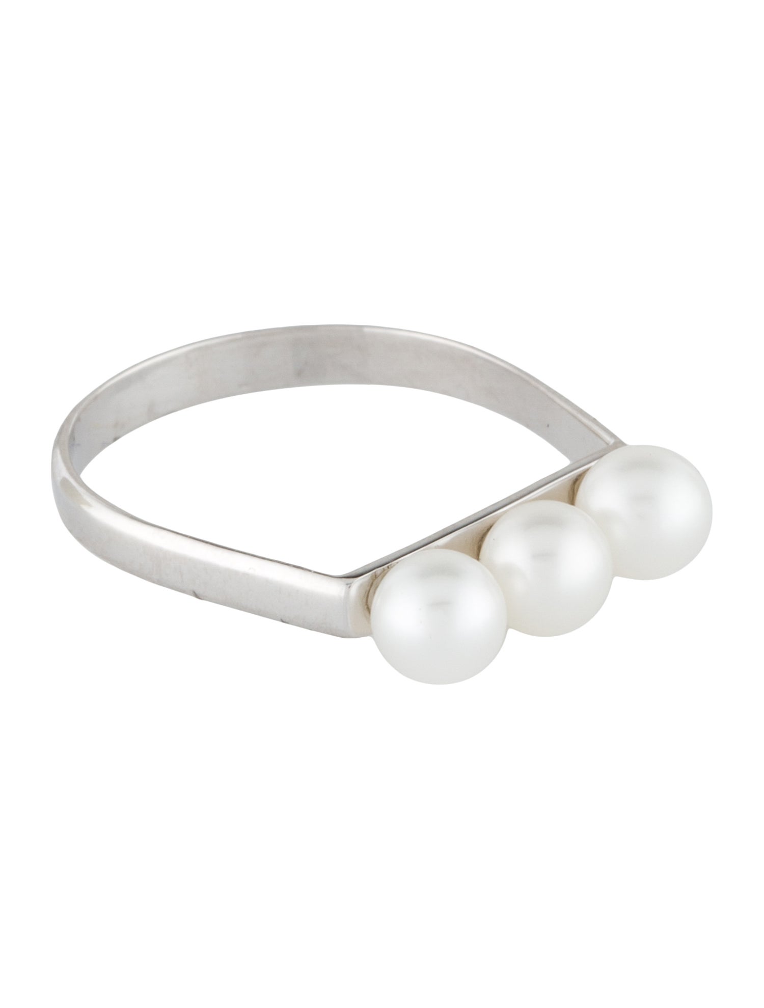 Ring 14K Pearl Bar Band