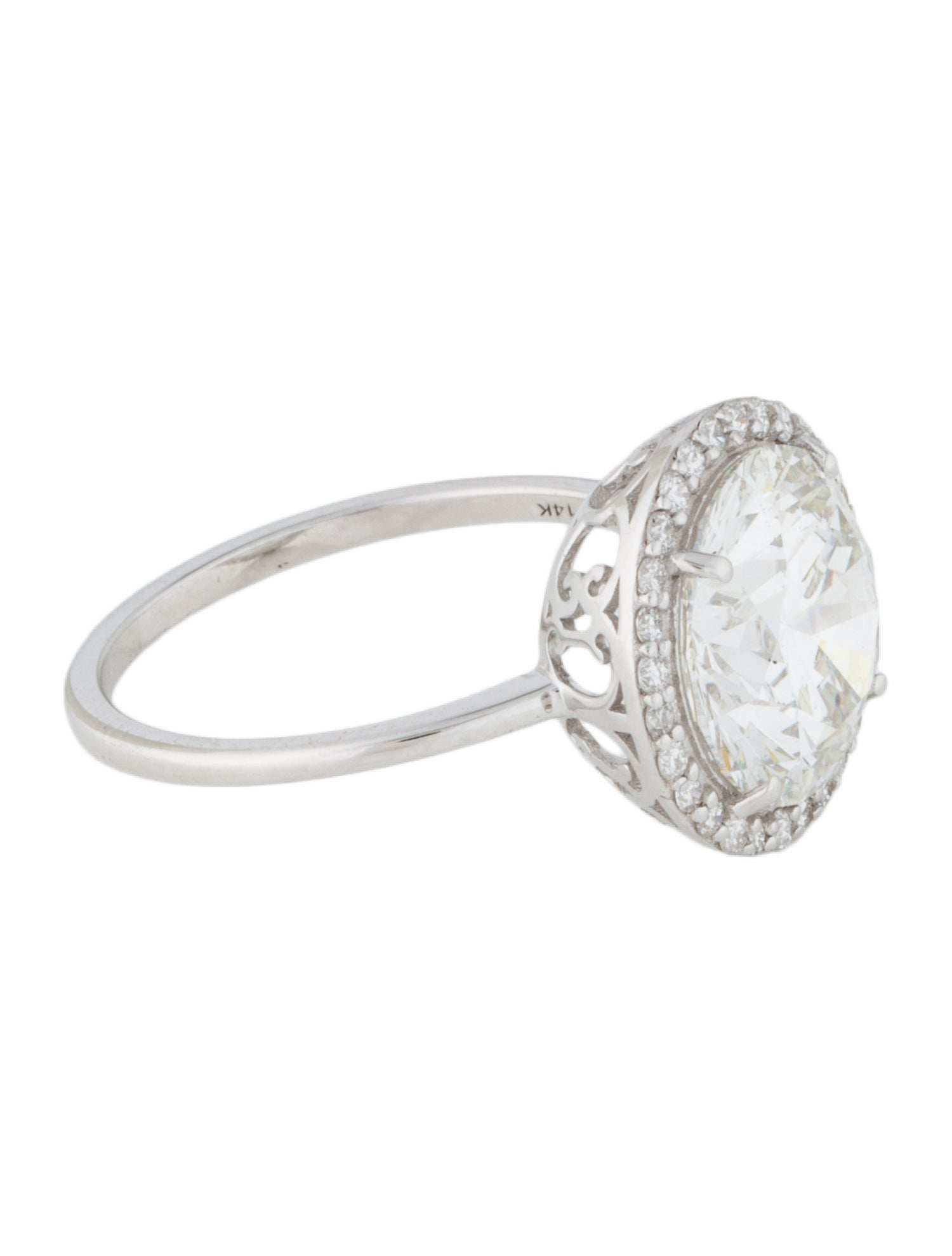 Ring 14K 4.64Ct Lab-Grown Diamond Engagement