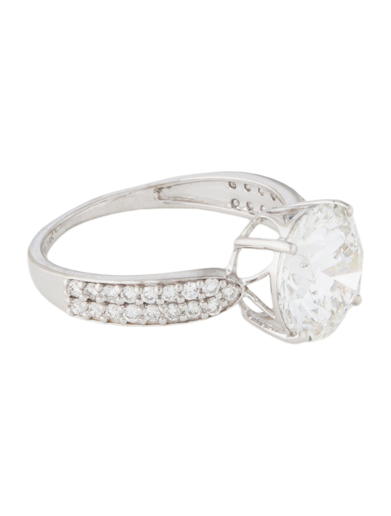 Ring 14K 3.37ct Lab-Grown Diamond Engagement