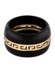 Ring 14K Onyx Greek Key Wide Band