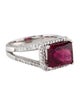 Ring 14K 4.95w Tourmaline & Diamond Cocktail Ring