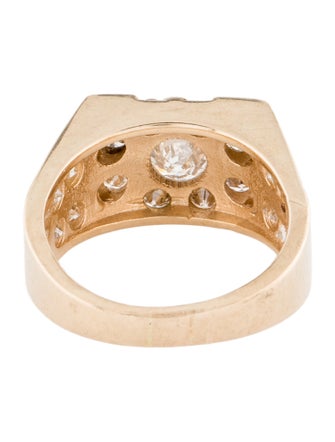 Ring 14K 3.13ctw Diamond Signet Ring