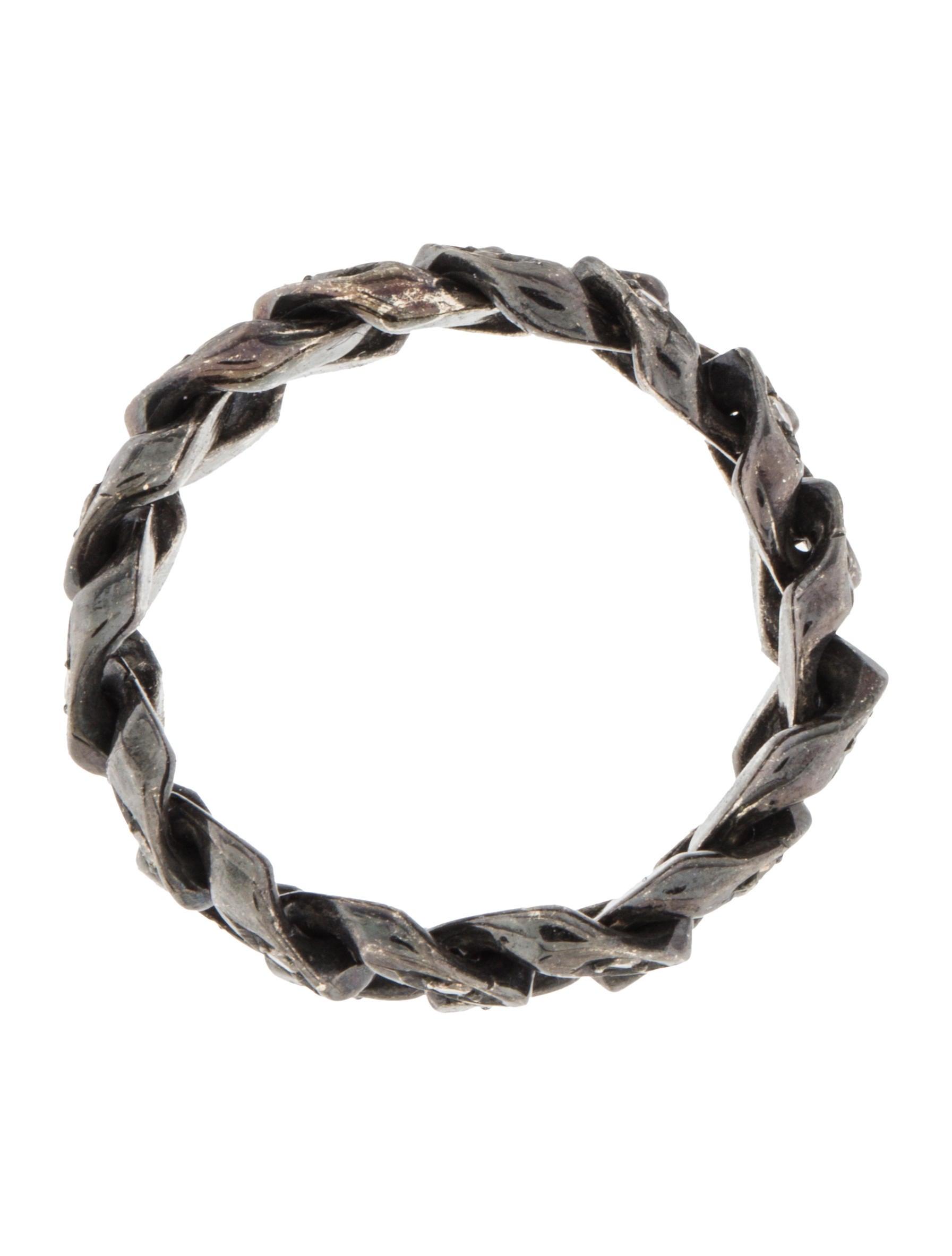 14K Diamond Chain Link Ring Rings RRING32166 The RealReal