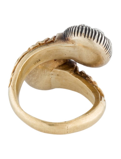 Ring 18K Diamond Bypass Cocktail Ring