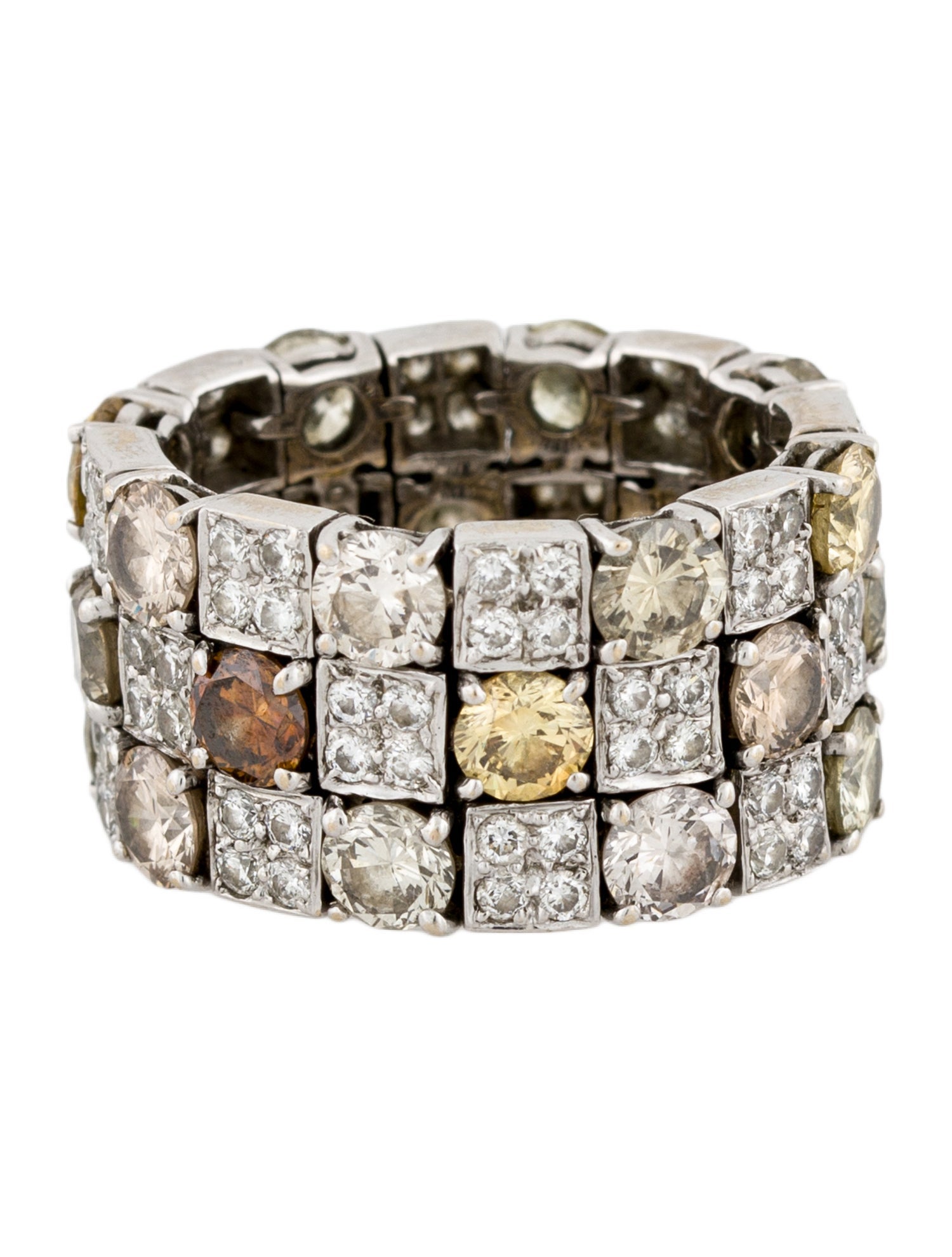 Ring 18K 7.44ctw Diamond Eternity Ring