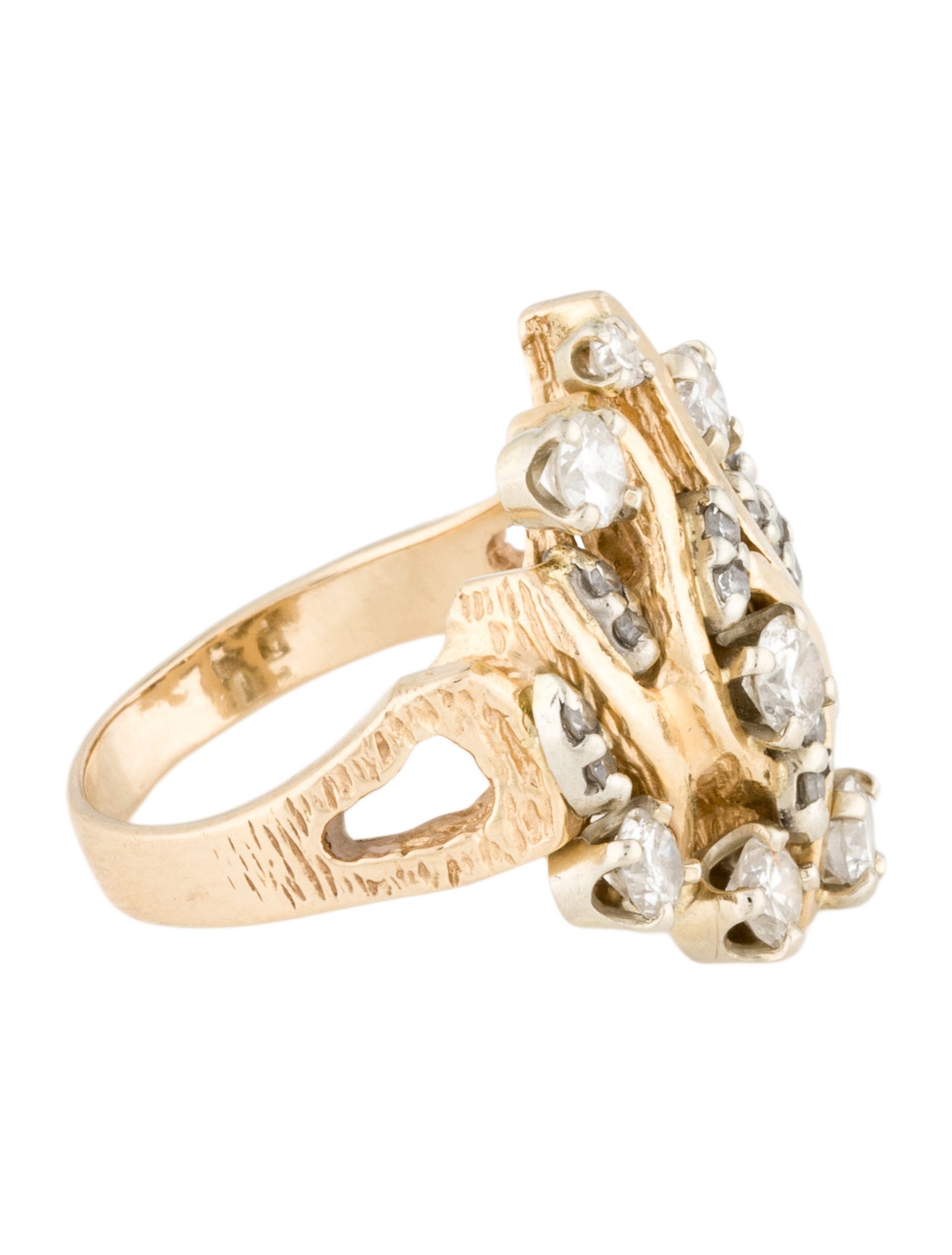 Ring 14K 1.16ctw Diamond Cocktail Ring