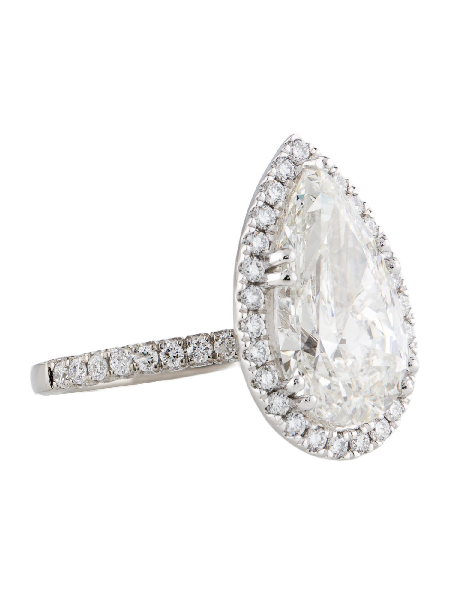 Ring Platinum 6.64ctw Lab-Grown Diamond Engagement Ring