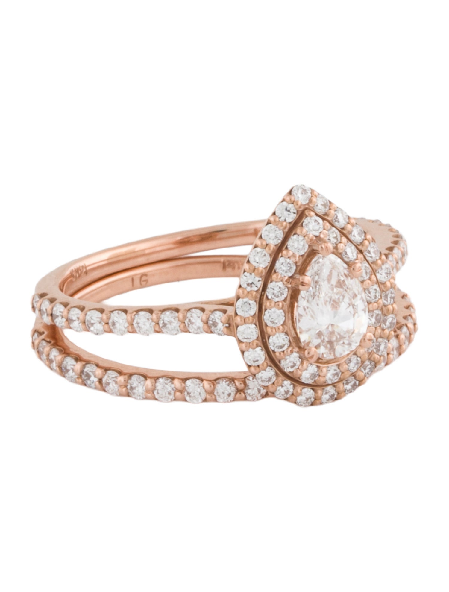 Ring 14K 1.11ctw Wedding Set