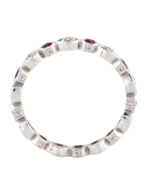 Ring 18K Ruby & Diamond Band