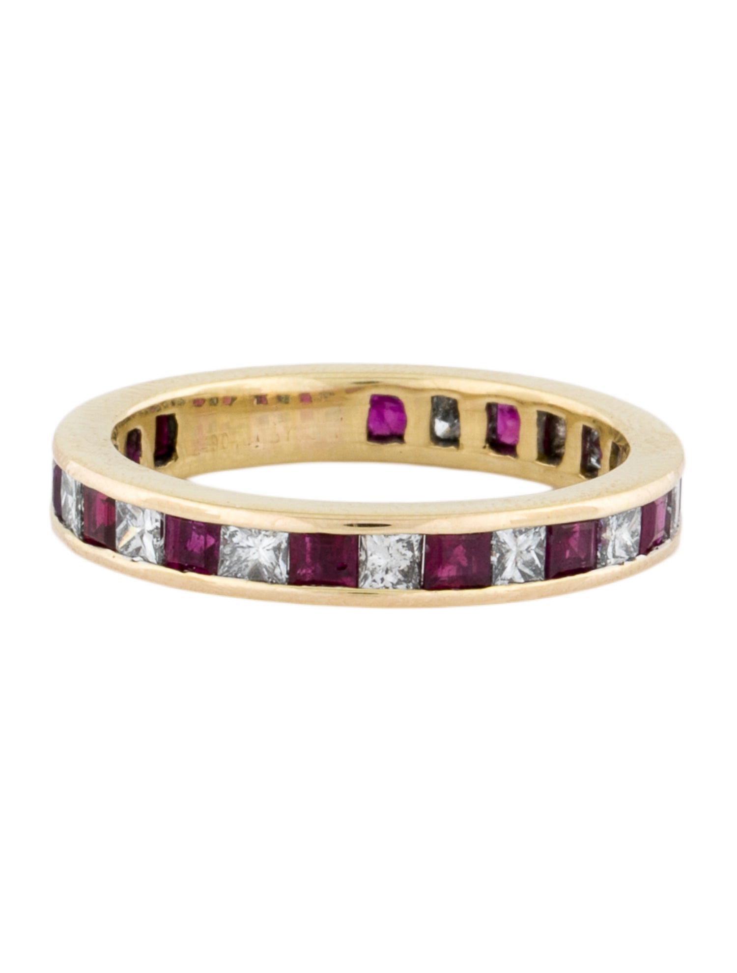 Ring 18K Ruby & Diamond Eternity Band