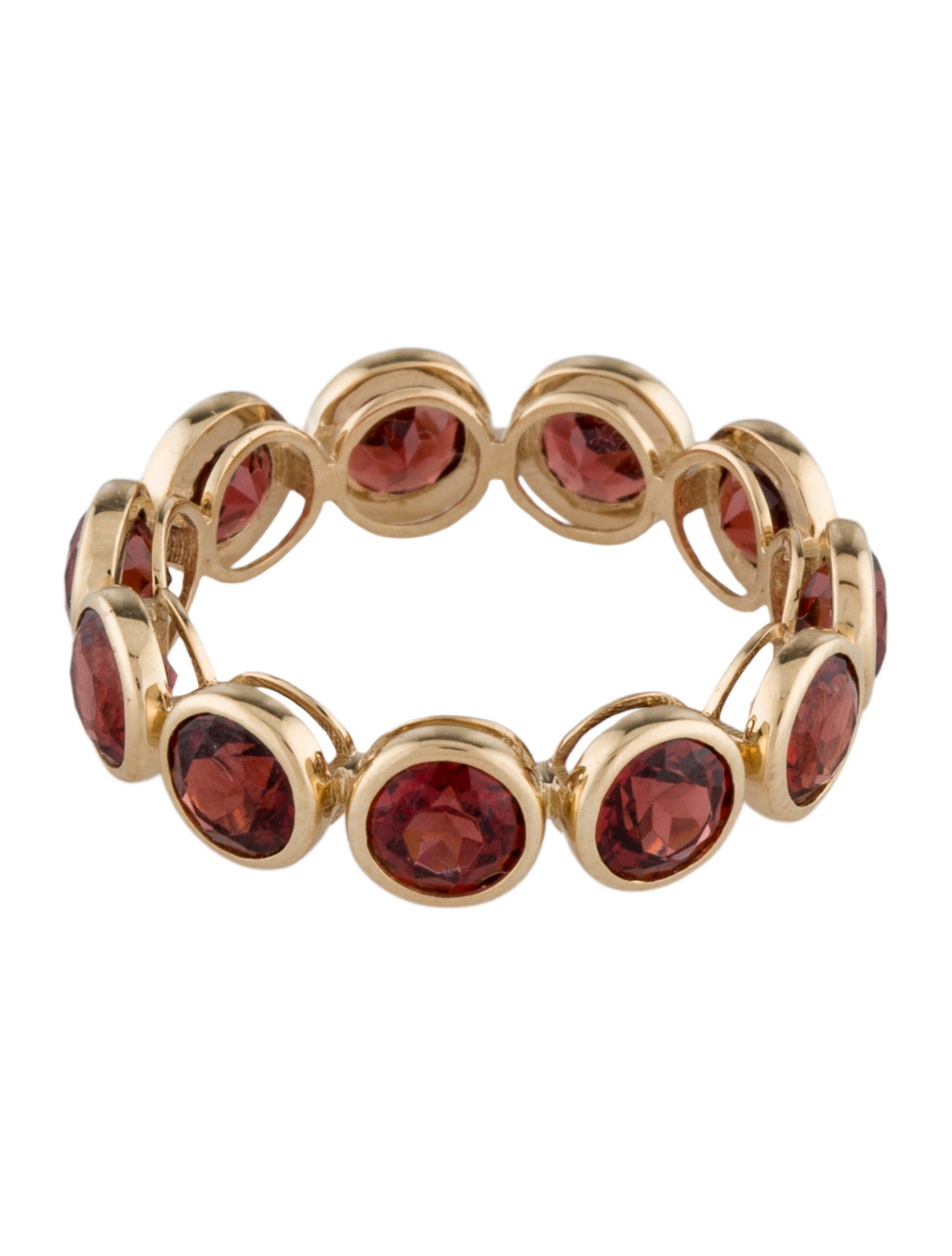 Ring 14K 3.63ctw Garnet Eternity Band