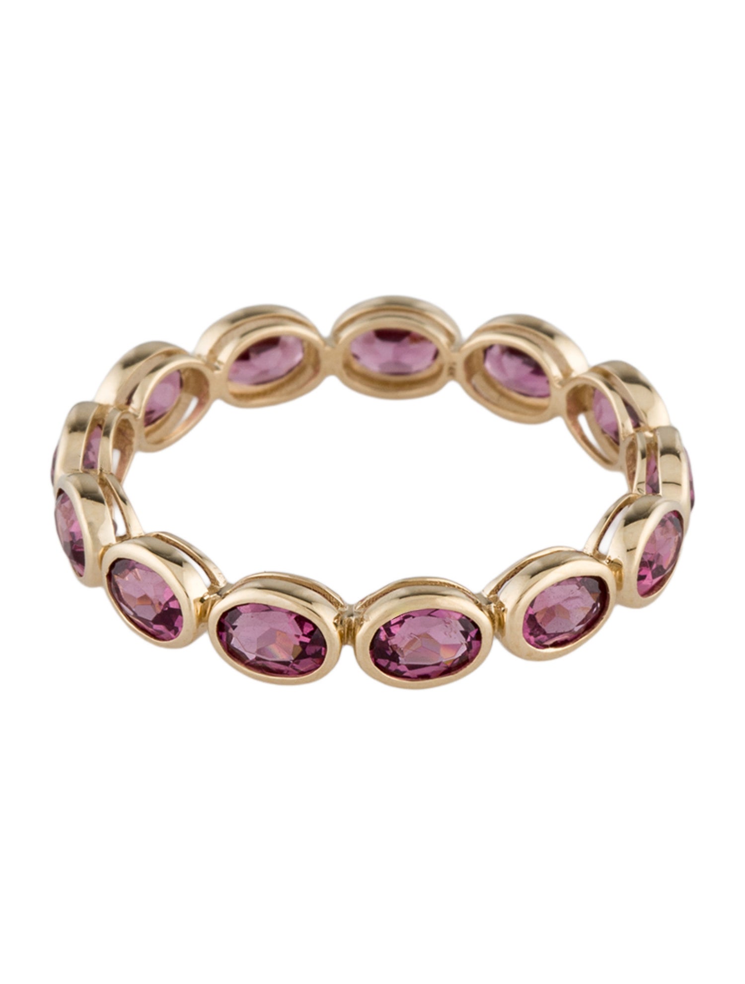 Ring 14K 2.40ctw Rhodolite Eternity Band