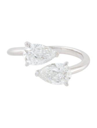 Ring 18K 1.47ctw Lab-Grown Diamond Bypass Ring