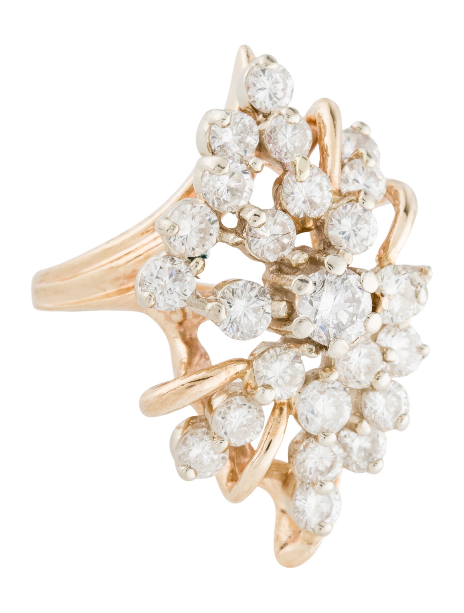 Ring 14K 2.83ctw Diamond Cocktail Ring