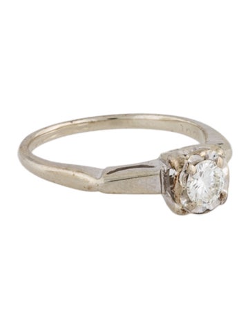 Ring Cocktail 14K Diamond 6.5