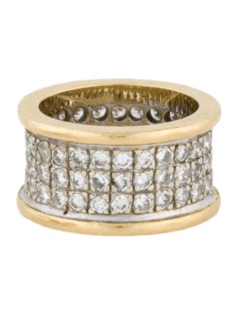 Ring 18K Diamond Wide Eternity Band