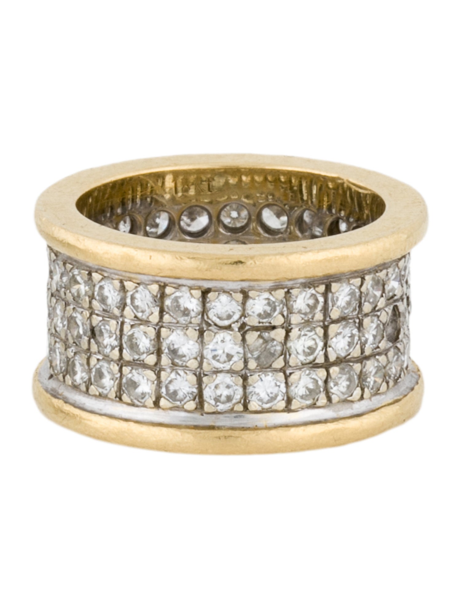 Ring 18K Diamond Wide Eternity Band