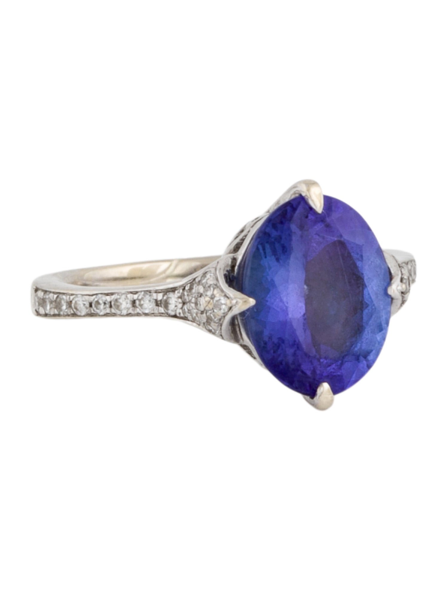 Ring 14K 2.68ct Tanzanite & Diamond Cocktail