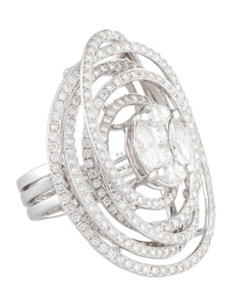 Ring 18K 2.74ctw Diamond Cocktail Ring