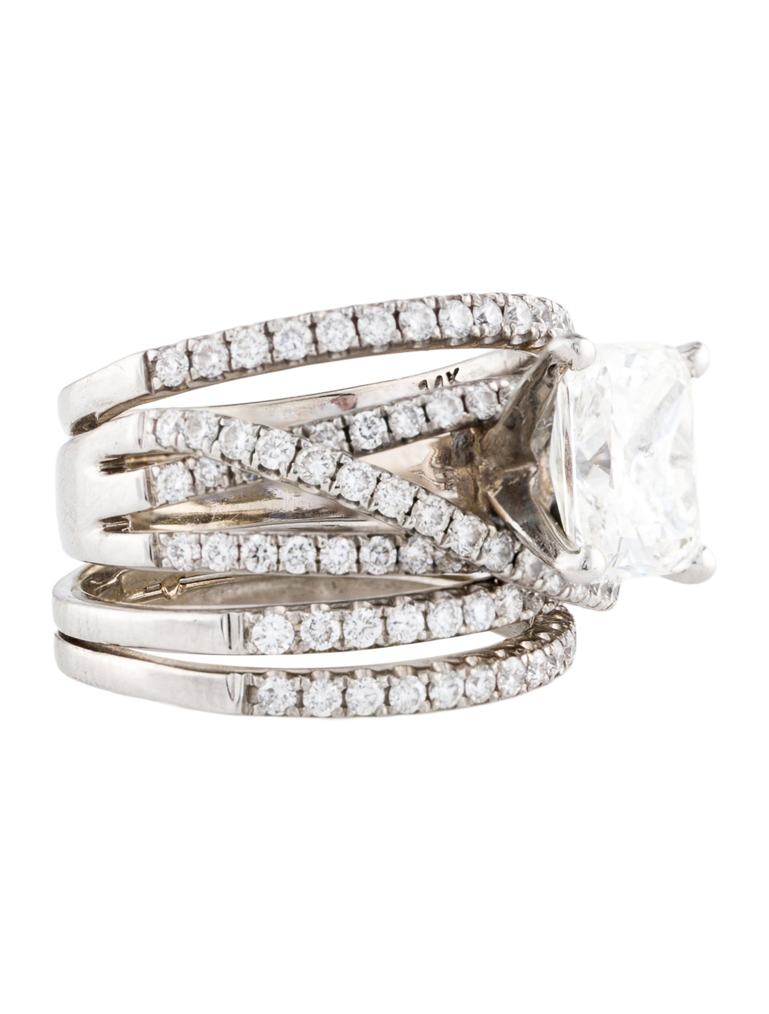 Ring 2.10ct Diamond Engagement Set