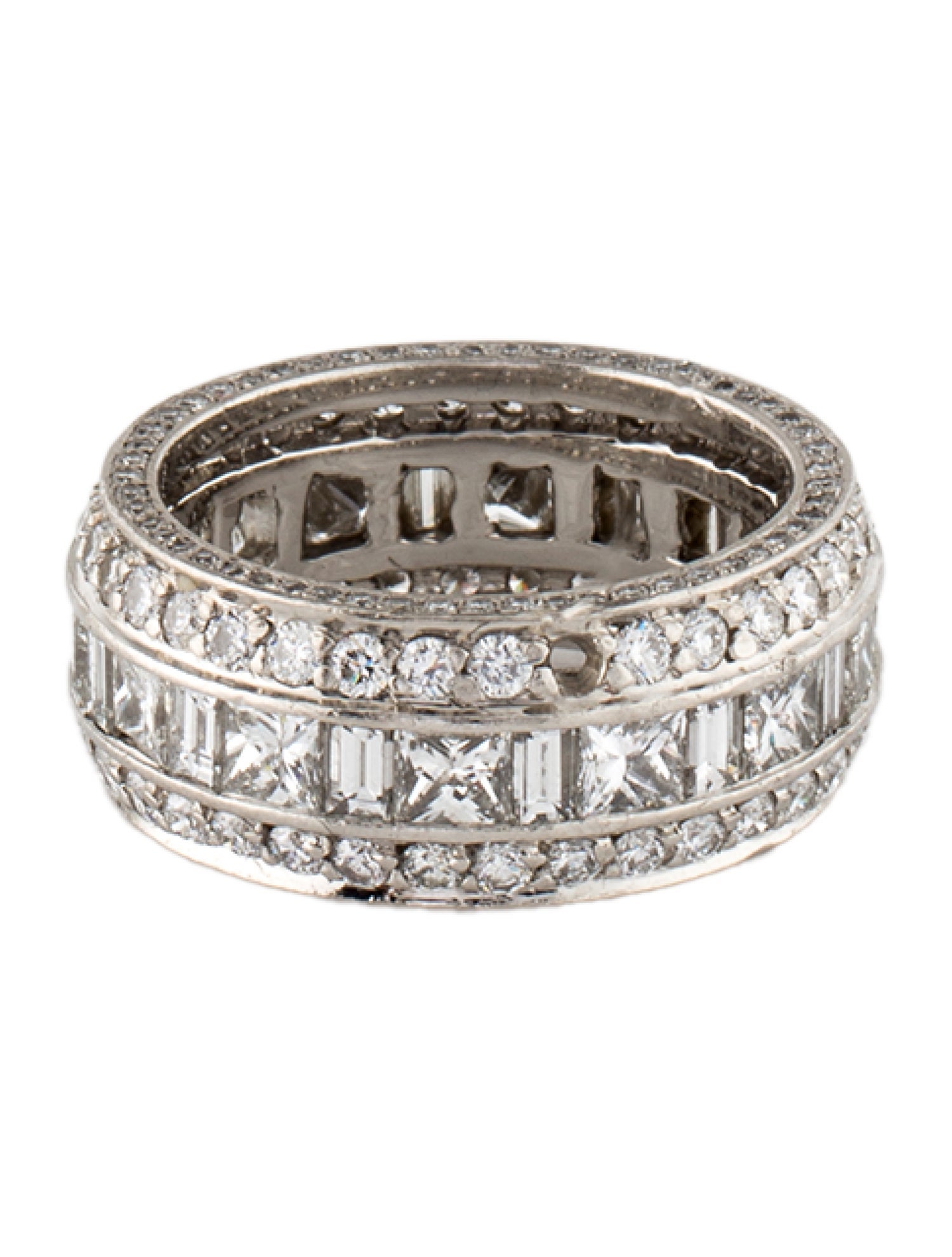 Ring Platinum 4.83ctw Diamond Eternity Band