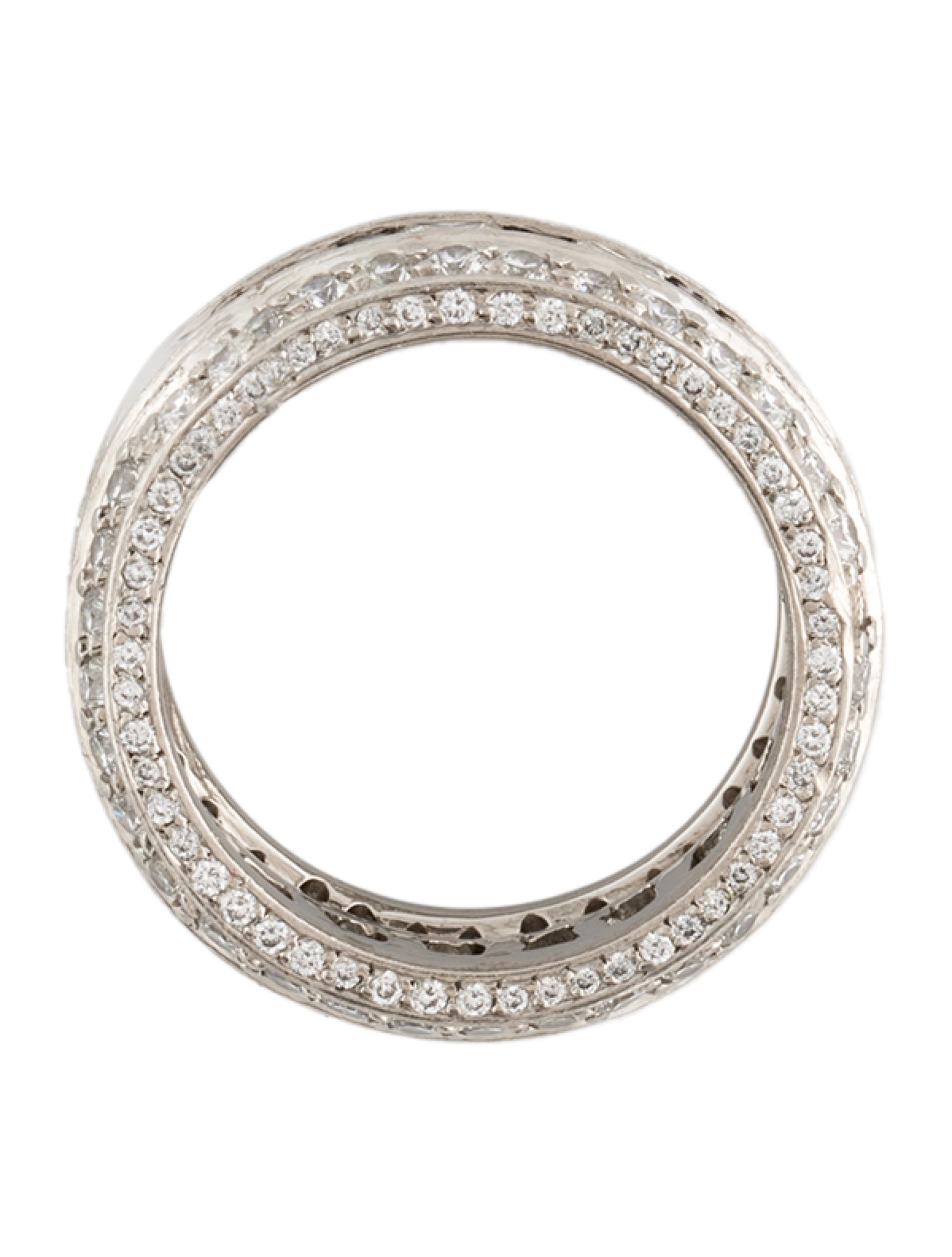 Ring Platinum 4.83ctw Diamond Eternity Band