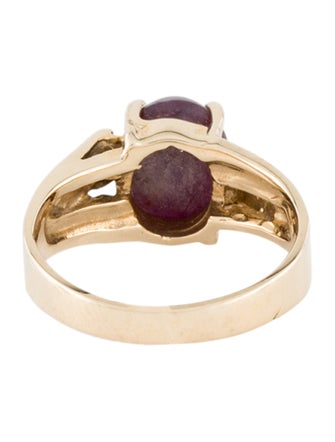 Ring 14K Star Ruby Solitaire Ring