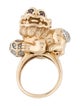 Ring 14K Ruby & Diamond Fu Dog Ring