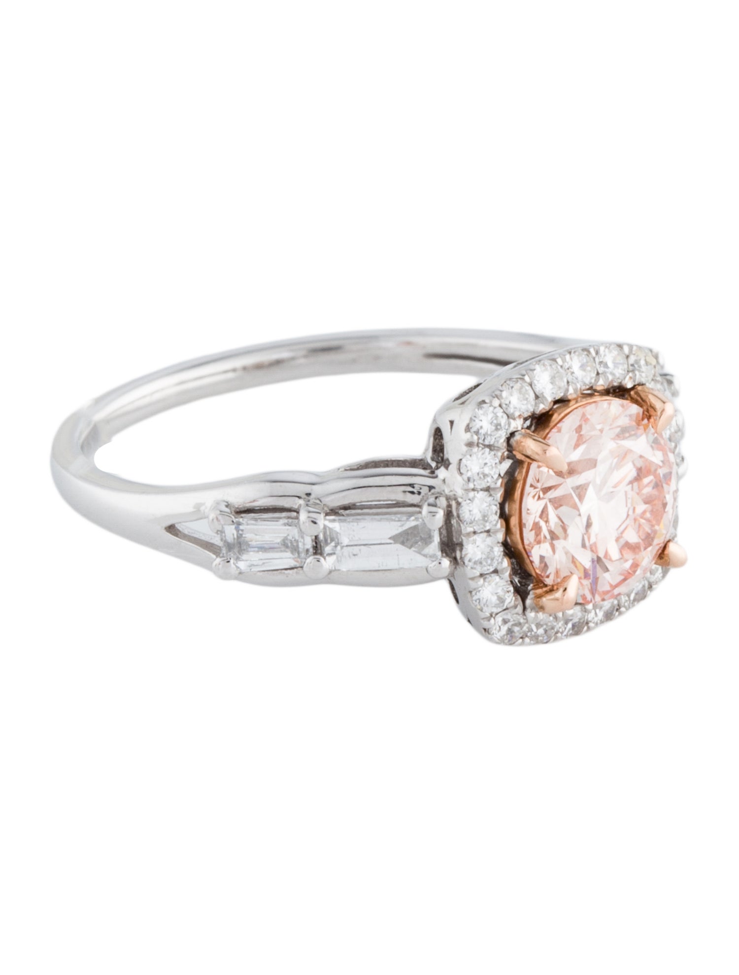 Ring Platinum 1.66ctw Lab-Grown Diamond Cocktail