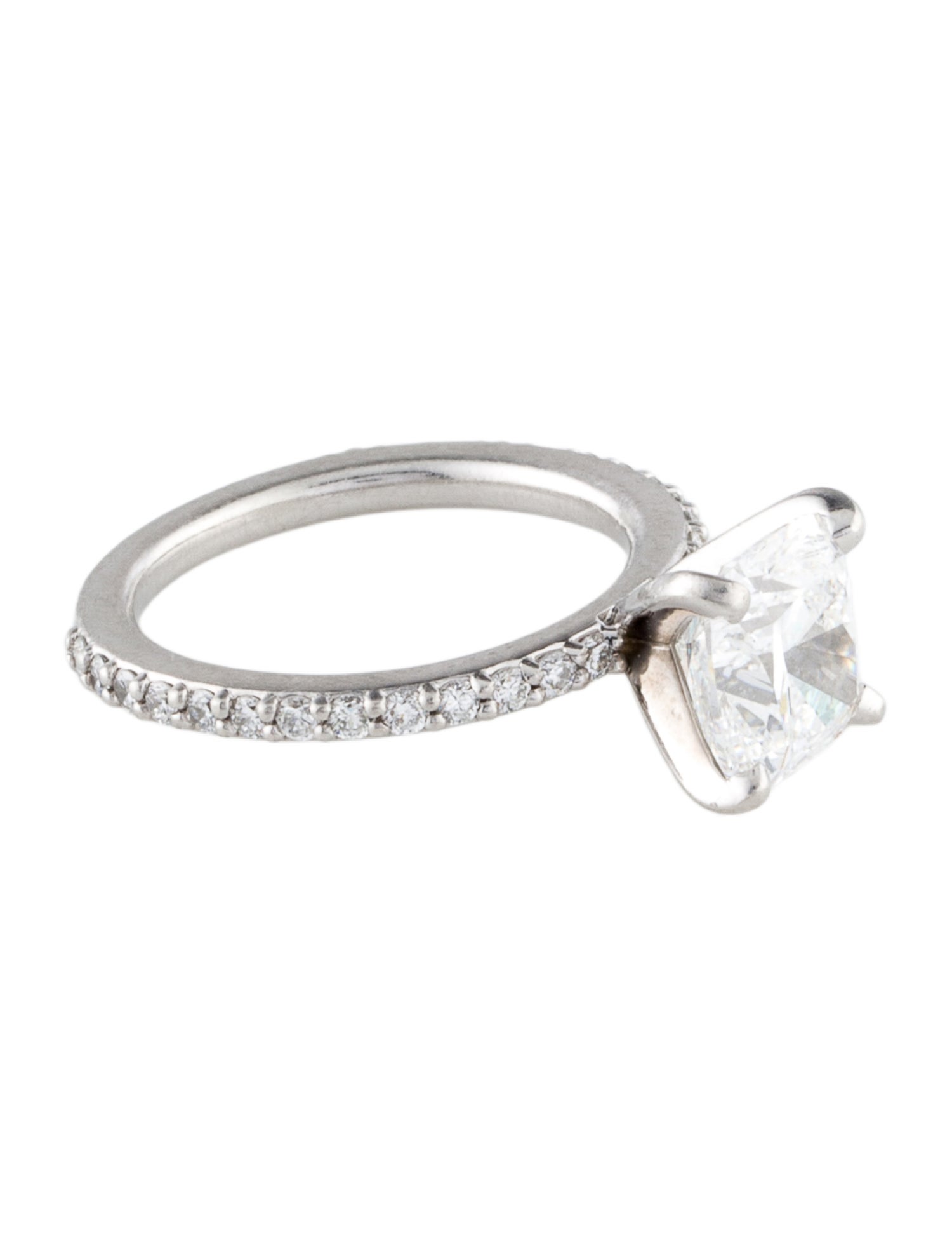 Ring Platinum 2.48ct Lab-Grown Diamond Engagement